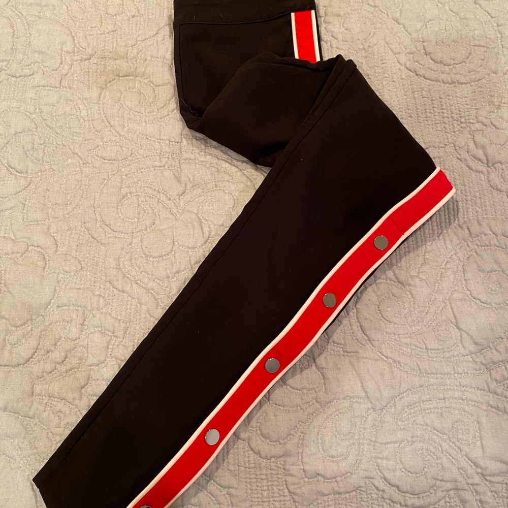 Trouser with button detail